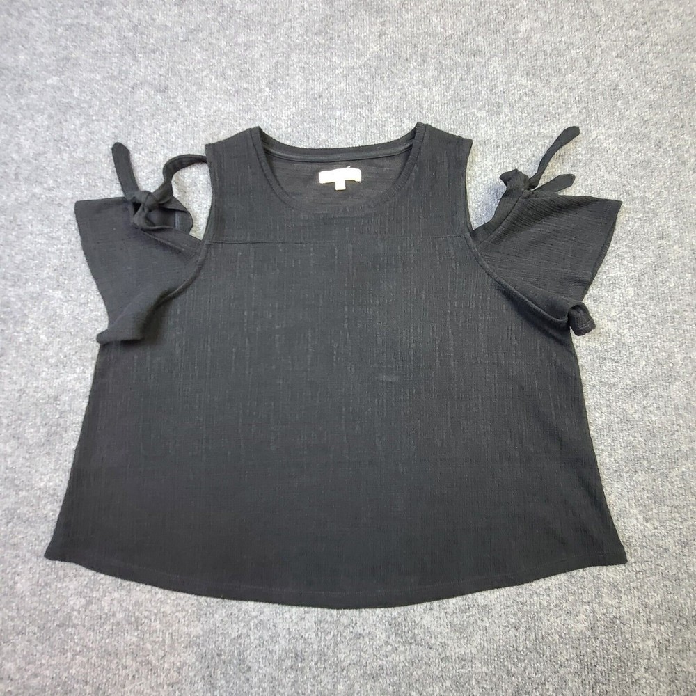 Madewell Skylark Cold Shoulder Womens Top Size Medium Short Sleeve Casual